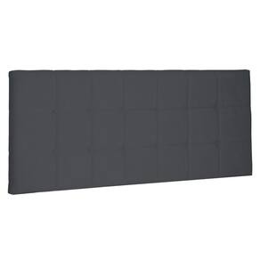Cabeceira Painel Estofada Cama Box Casal 140cm Suede Cinza