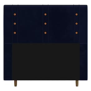 Cabeceira Box Casal Queen Size Roma 160cm Azul Marinho