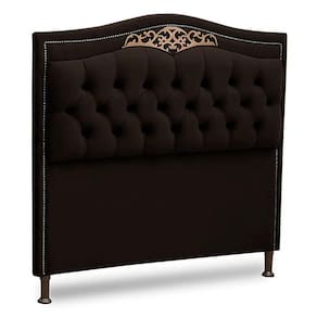 Cabeceira Estofada Box Casal Belize 140cm Corino Marrom