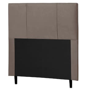 Cabeceira Cama Box Solteiro Donna 90Cm Suede Marrom - Abmaza