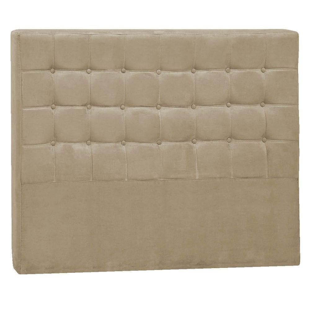 Cabeceira Solteiro Pequim P04 90 Cm Suede Bege