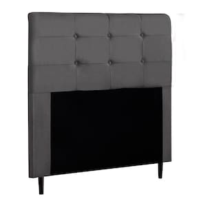 Cabeceira Cama Box Casal Luna 140cm Suede Cinza