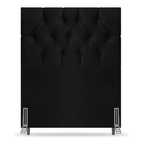 Cabeceira Cama Box Solteiro Madrid 90cm Suede Preto
