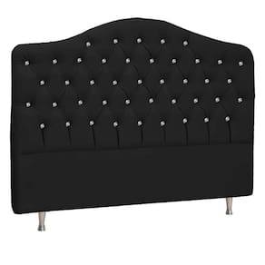 Cabeceira King Florence P04 195 Cm Suede Preto Tca 944