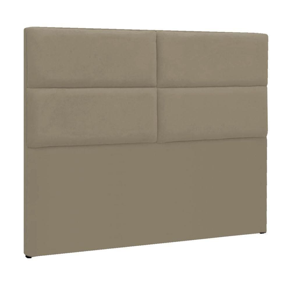 Cabeceira Solteiro Berlim P04 90 Cm Suede Bege