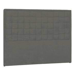 Cabeceira CasalP04 140 Cm Suede Cinza Escuro Tca 958