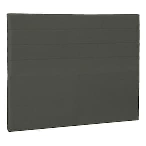 Cabeceira Casal Porto P04 140 Cm Suede Cinza Escuro Tca 958