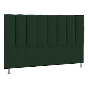 Cabeceira Casal Hannover P04 140 Cm Suede Verde Tca 947