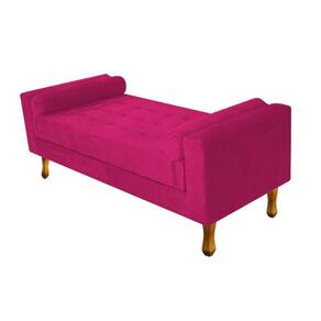 Recamier Félix Solteiro 120cm Suede Pink Doce Sonho Móveis