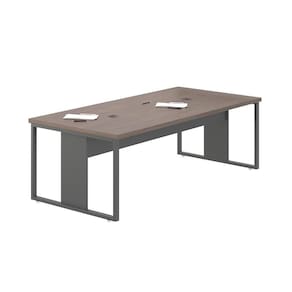 Mesa De Reunião Para Escritório C- Caixa De Tomada - Freijó E Preto Freijó E Preto