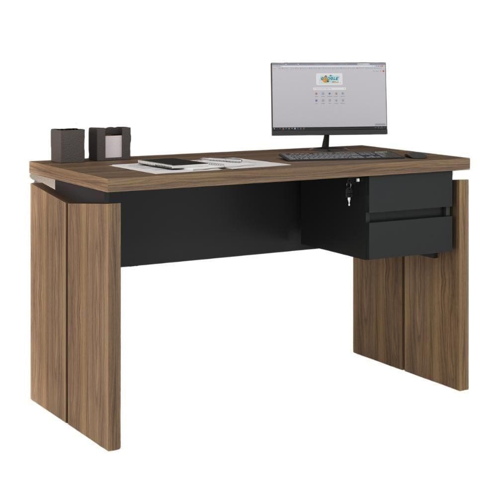 Mesa Para Escritório Guiana Nogal Preto