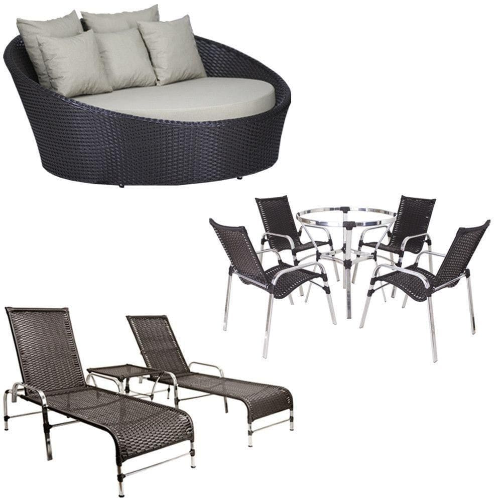4 Cadeiras + 2 Mesa + 2 Espreguiçadeiras + 1 Chaise Trama