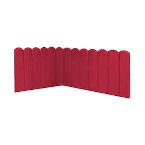 Cabeceira Painel Cama Casal Box Nuvem Suede Sandy 140 Cm Cor:vermelho