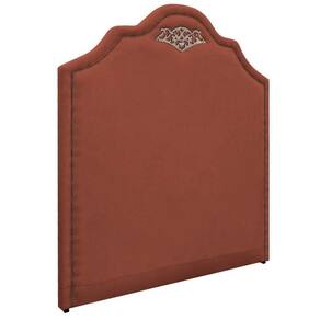 Kit Cabeceira E Calçadeira Solteiro 90Cm Para Box Terracota