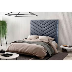 Cabeceira Portugal King 193 Cm Suede Meu Sofá Online Azul