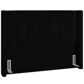 Cabeceira Cama Box Casal 160cm Paris Bouclê Preto