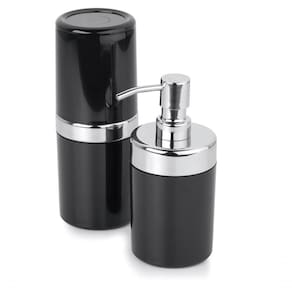 Kit Banheiro Acessórios Pia Lavabo Acquaset Onix 2 Peças