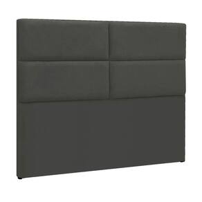 Cabeceira Solteiro P04 90 Cm Suede Cinza Escuro Tca 958