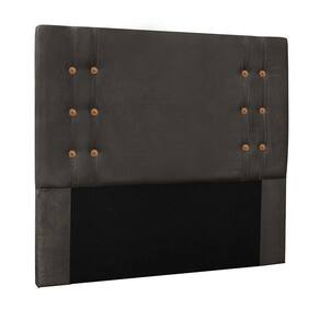 Cabeceira Decorativa King Size 1,95m Kors Suede Cinza