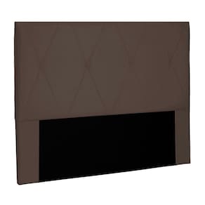 Cabeceira Decorativa Queen Size 1,60m Yves Suede Café