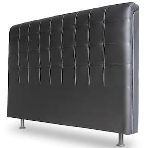 Cabeceira Estofada Cama Box Casal Queen Louise 160cm Preto