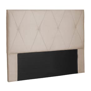 Cabeceira Decorativa King Size 1,95m Yves Suede Bege