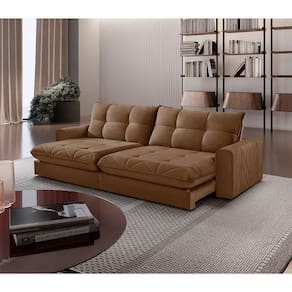 Sofá Firenze Veludo 02 Módulos De 100cm Meu Sofá Online B016 Veludo Marrom