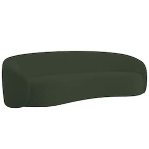 Kit Sofá 3 Lugares 180cm E 2 Poltronas Orgânica Luxo Amore Linho Verde