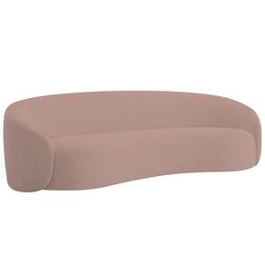 Sofá 3 Lugares 200cm Orgânico Luxo Recepção Amore Linho Rosê