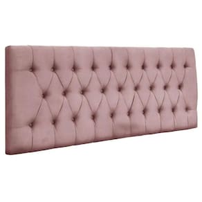 Painel Cabeceira Dubai Para Cama Box-1,93 Mt-veludo Rosa