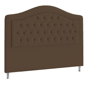 Cabeceira Casal ághata P04 140 Cm Suede Marrom Tca 942