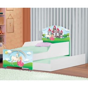 Mini Cama Infantil Com Auxiliar Pop Reino Da Princesa