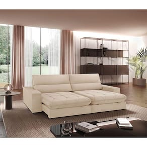 Sofá Aspem Linho 02 Módulos De 90cm B25cm Meu Sofá Online A294 Linho Creme