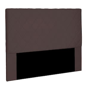 Cabeceira Decorativa Queen Size 1,60m Givenchy Suede Café