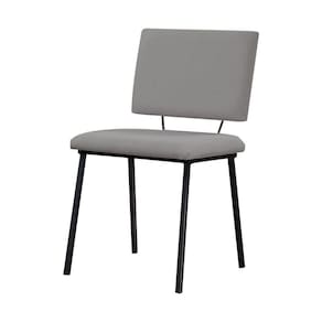 Cadeira Decorativa Sala De Jantar Fennel Linho Cinza - Gran Belo