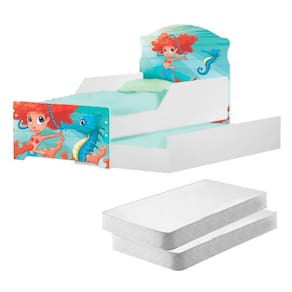 Mini Cama Infantil Com Auxiliar Pop Sereinha Com Colchões