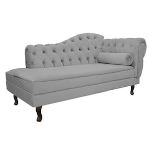 Diva Recamier Diana 185Cm Lado Esquerdo Corano - Doce Sonho Móveis Cor Cinza