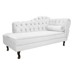 Diva Recamier Diana 185Cm Lado Esquerdo Corano - Doce Sonho Móveis Cor Branco