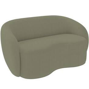 Sofá 3 Lugares 160cm Sala De Estar Living Oscar K01 Bouclê Verde