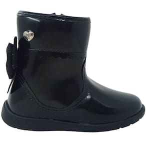 Bota Infantil Menina Casual Dia a Dia Passeio Escola com Laço Cano Baixo Anatômica Kidy 154-0226