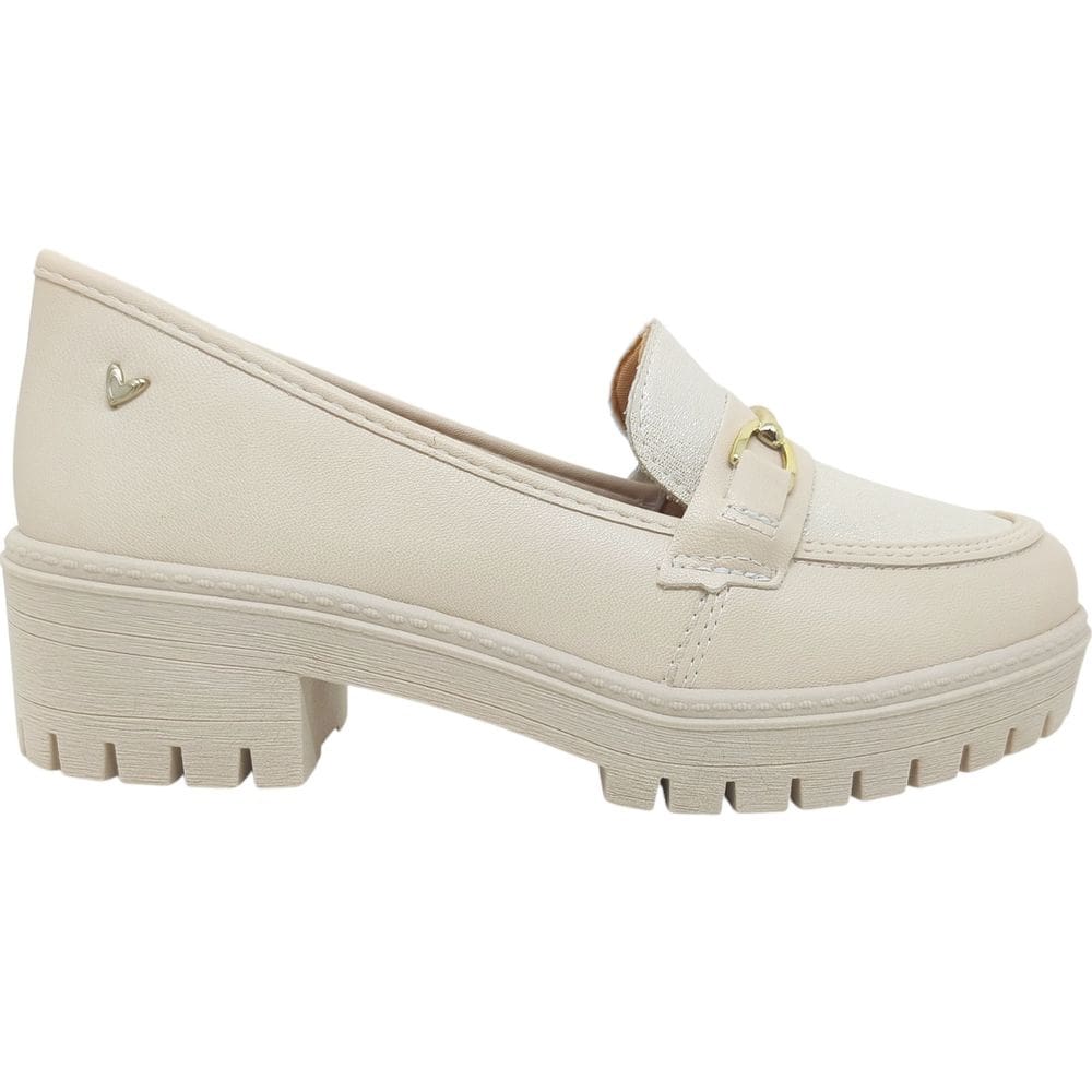 Sapato Mocassim Feminino Casual Dia a Dia Passeio Trabalho Calce Fácil com Brilho Mississipi Q8551a