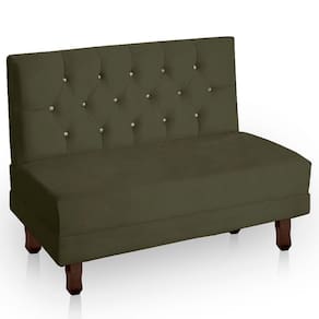 Cabeceira Casal Estofada Para Cama Box Ayla Veludo Cor Capuccino