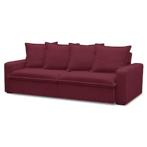 Sofá Retrátil Reclinável 3 Lugares 215cm Roma F05 Veludo Vinho