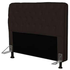 Cabeceira Paris Para Cama Box Casal 195cm Paris Corino Marrom