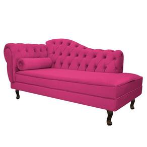 Divã Recamier Diana Lado Direito 120 Cm Suede Pink