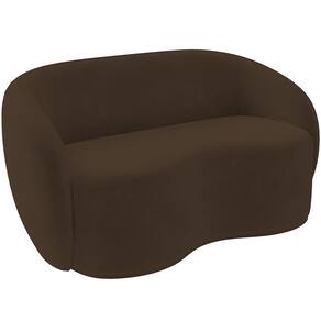 Sofá 3 Lugares 160cm Sala De Estar Living Oscar K01 Veludo Marrom