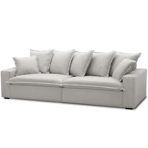 Sofá 3 Lugares Para Sala De Estar Living 220cm Arbane L06 Linho Mescla - Lyam Decor