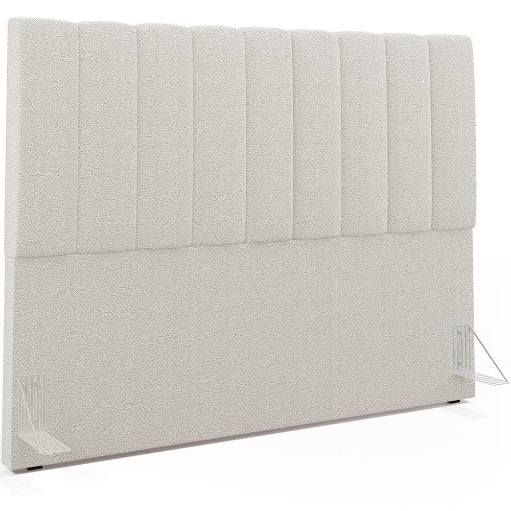 Cabeceira Cama Box Casal Queen 160cm Dália W01 Bouclê Creme