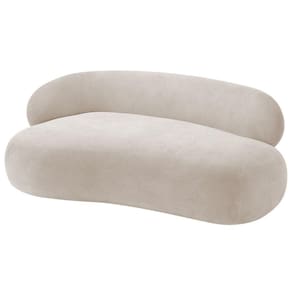 Divã Recamier Luxo Decorativo Canadá 150cm Lado Direito Linho - Adj Decor Cor Rosê