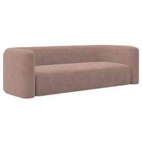 Sofá 2 Lugares 160cm Orgânico Luxo Recepção Melina Linho - Adj Decor Cor Rosê